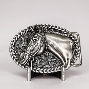 The Silver Gelding Belt Buckle