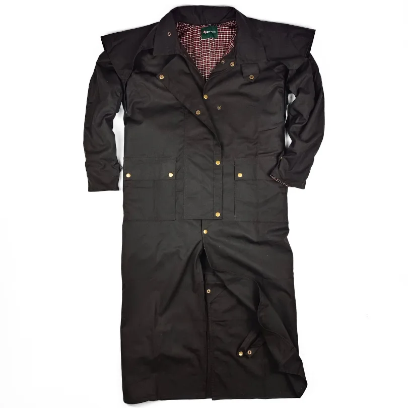 All-Weather Oilskin Long Coat - Image 4