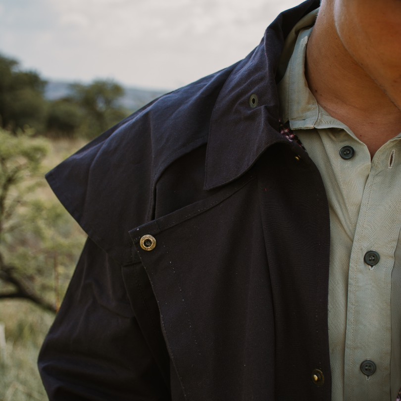 All-Weather Oilskin Long Coat