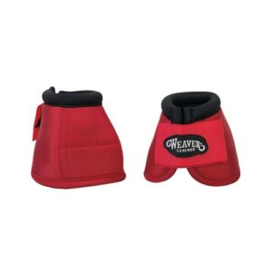 Weaver No-Turn Bell Boots - Red