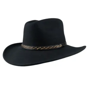 Crushable Wool Felt Hat - Onyx