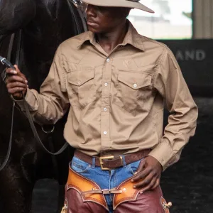 Western Shirt - Kayce (Coffee)