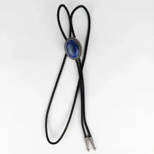 Bolo Tie - Blue Plessite Stone