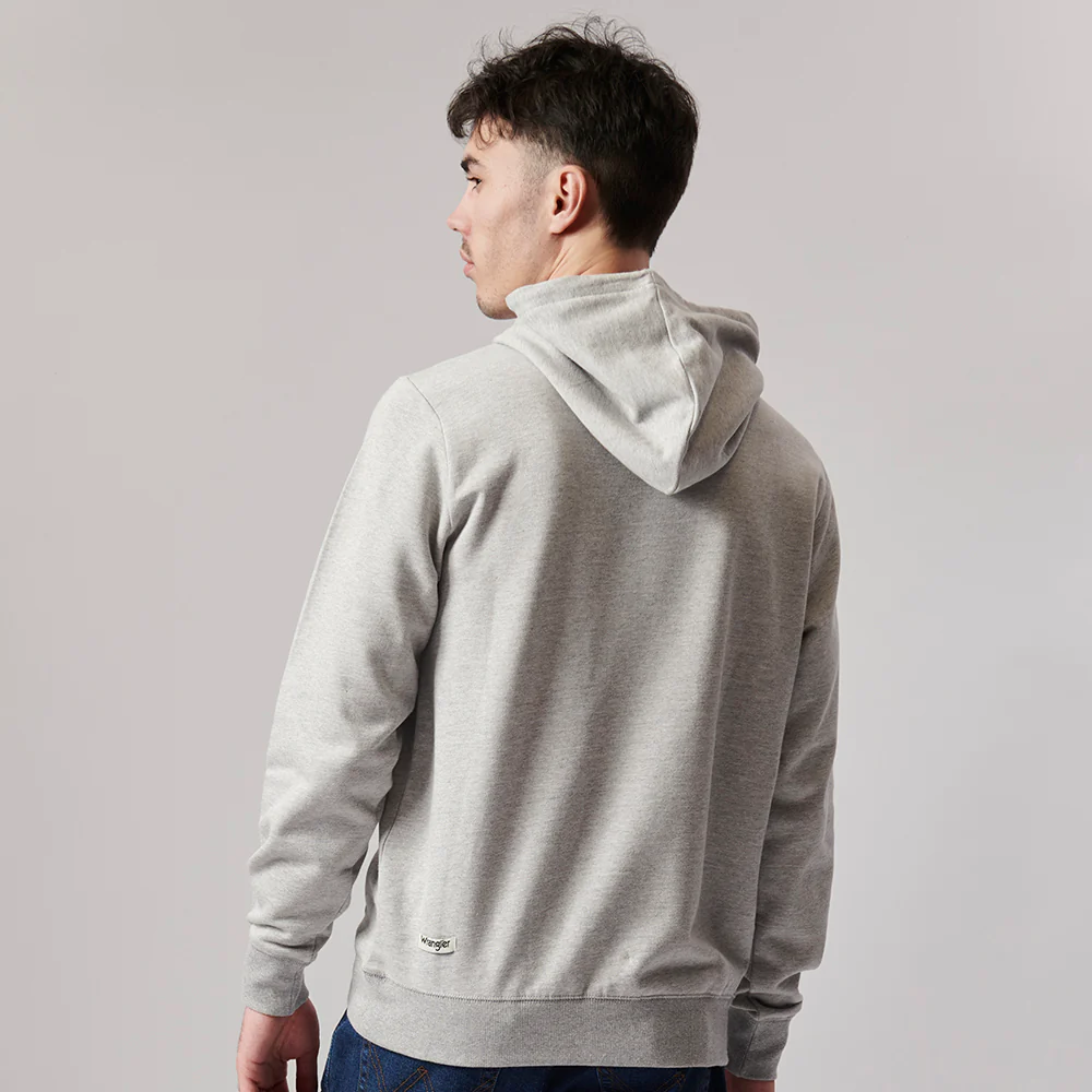Wrangler -Hooded Fleece Melange Grey - Image 5
