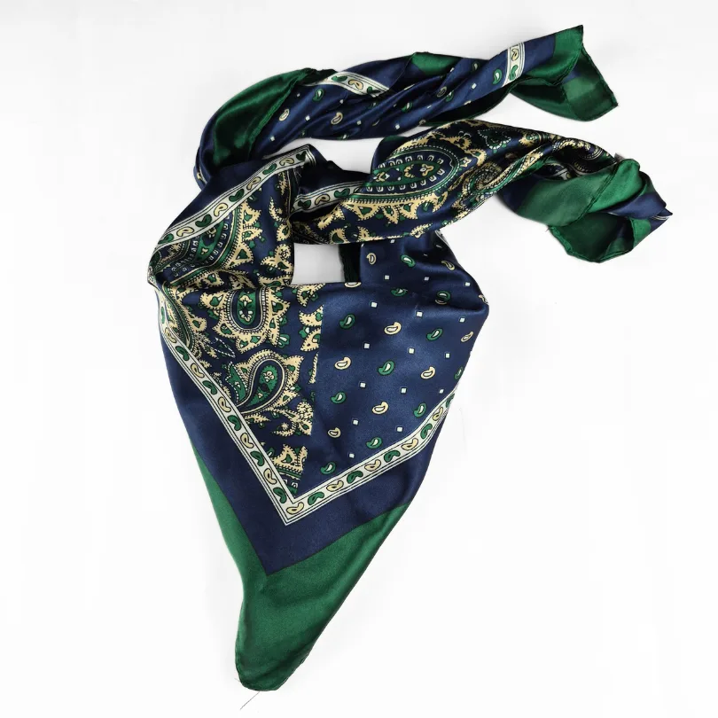 Wild Rag / Bandana -Green & Navy
