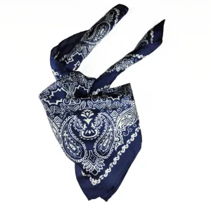 Wild Rag / Bandana - Navy Boteh