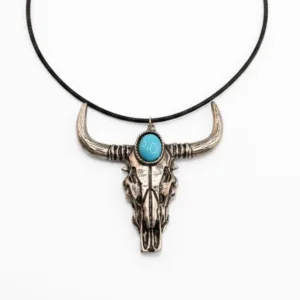 Turquoise Skull Necklace