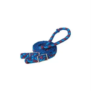 Weaver Braided Nylon Barrel Reins - Blue
