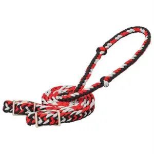 Weaver Braided Nylon Barrel Reins - Red