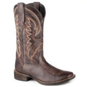Lindsey Women’s Brown Burnished Leather Western Boots