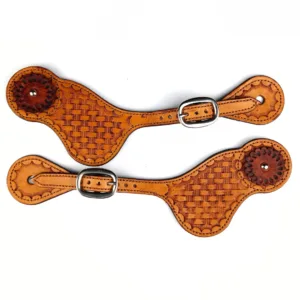 Tan Flower Spur Strap