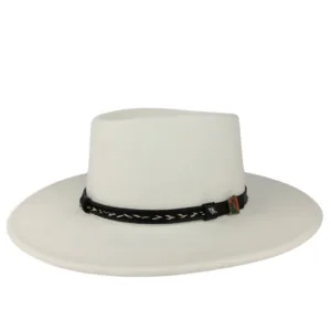 Wool Felt Cowboy Hat - The Wayfarer White