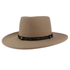 Wool Felt Cowboy Hat - The Wayfarer Camel