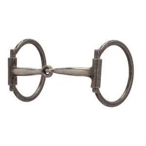 Weaver Pro Series Offset D-Ring Snaffle Bit, Buffed Black