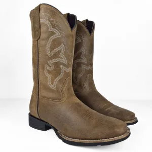 Monterey Men’s Tan Oiled Suede Western Boots