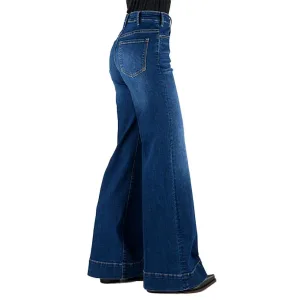 751 Stetson Dark Wide Leg Fit Jeans - Ladies