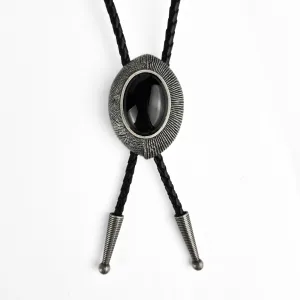 Bolo Tie - The Black Obsidian