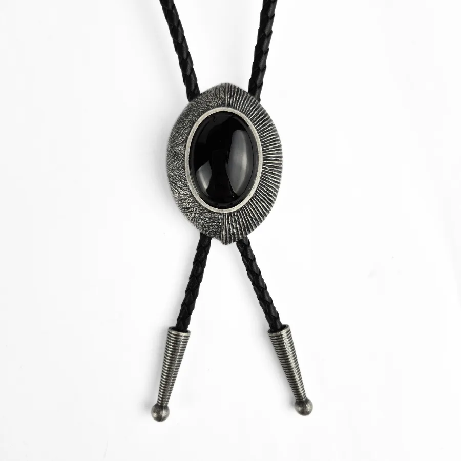 Bolo Tie - The Black Obsidian