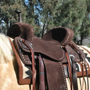 Western Saddle - The Ace-High Suede Barrel Racer