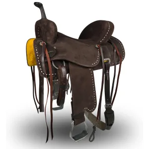 Western Saddle - The Ace-High Suede Barrel Racer