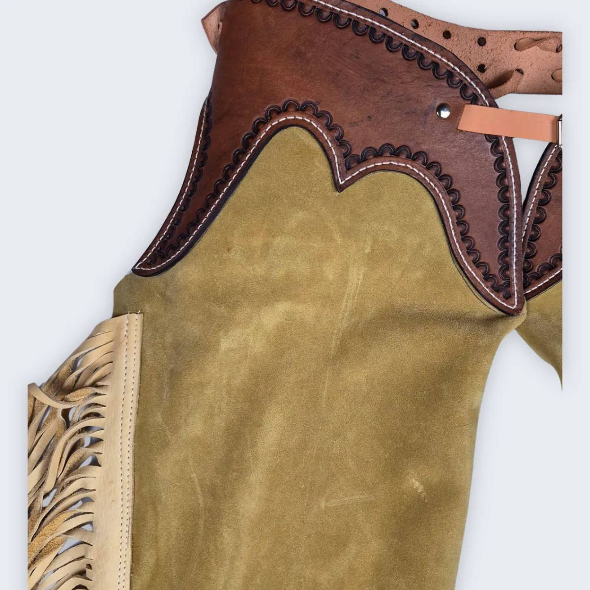 Leather Chaps - Saddleback Tan - Image 2